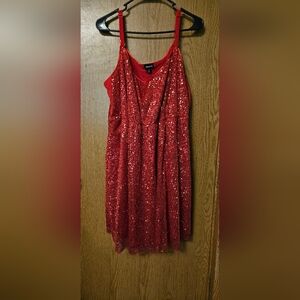 Torrid Size 1 sequin red dress